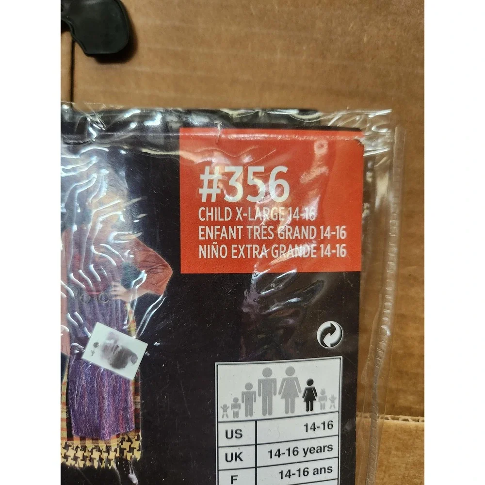 Mary Sanderson Costume Hocus Pocus Child Disney Dress XL‎ 14-16 Witch Halloween